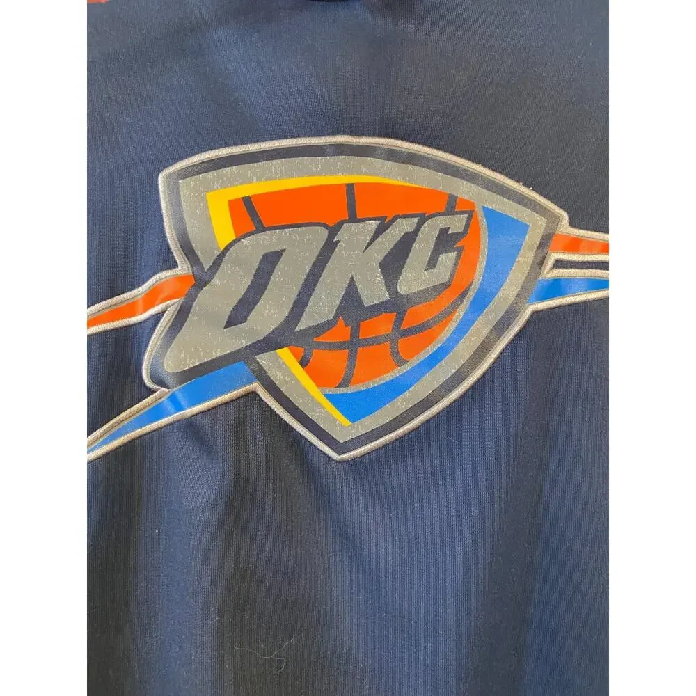 Adidas Oklahoma City Thunder Hoodie Adult Small XL Blue Long Sleeve Pullover